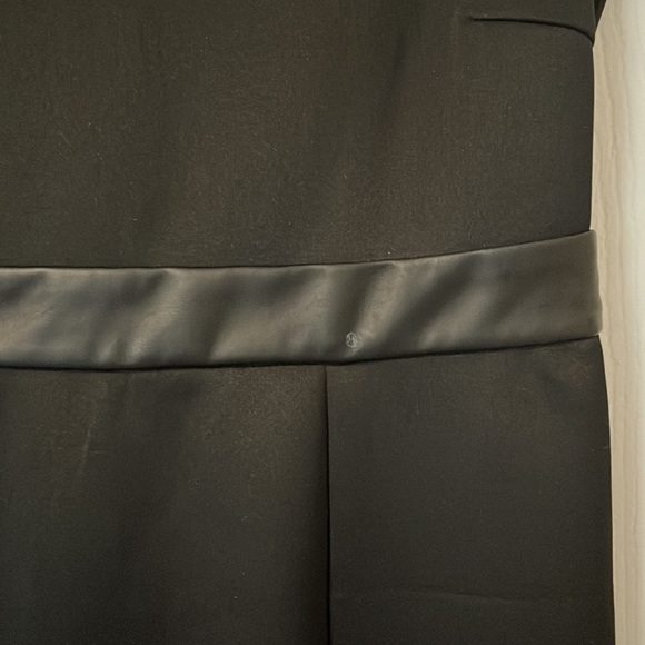 🟣3/$50 SALE! Laser cut cap sleeve dress w faux leather trim - Picture 7 of 7